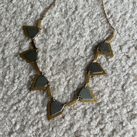 J crew necklace. Gold and silver - Picture 2 of 2